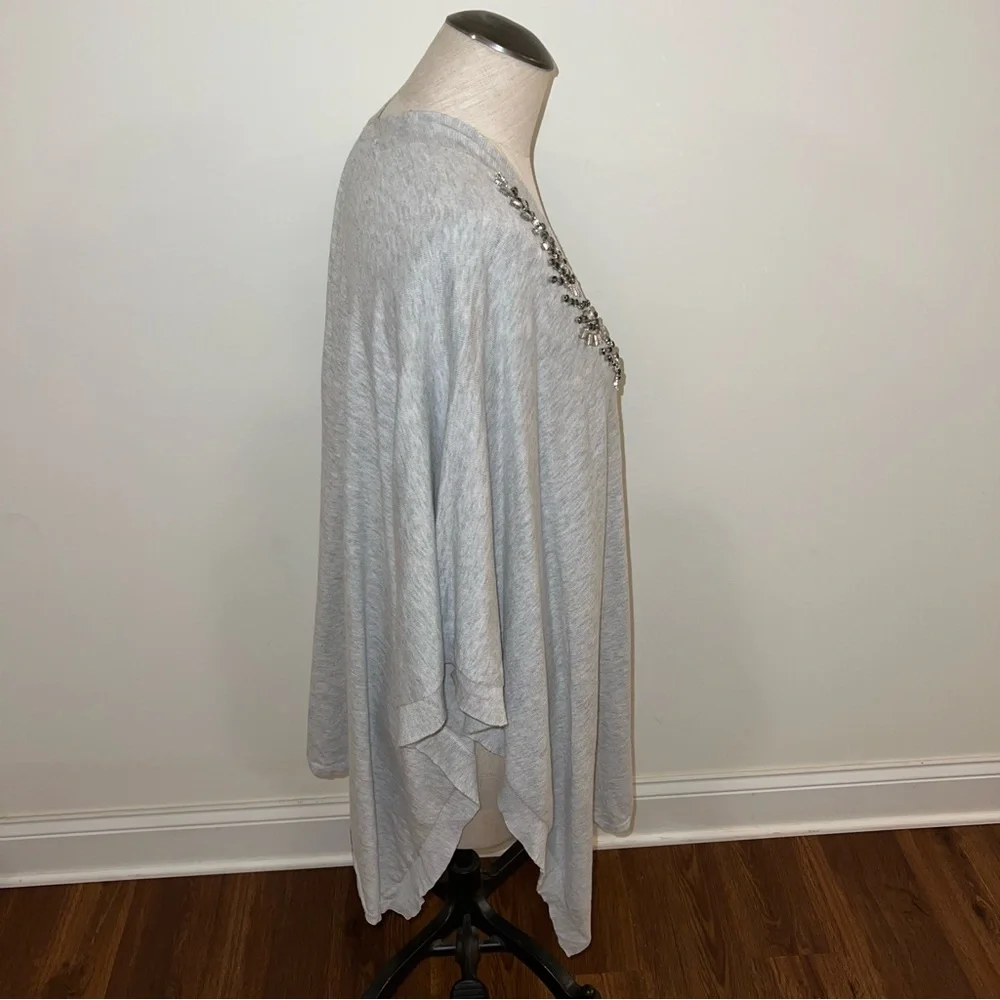 NWT White House Black Market WHBM Crystal-Embellished Ruana Wrap One Size